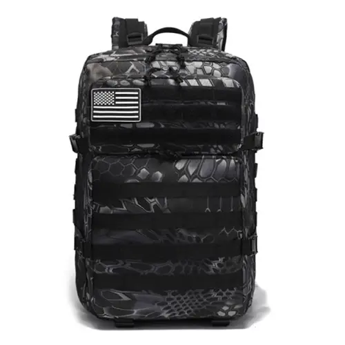 Large Tactical MOLLE Backpack with Customizable Logo